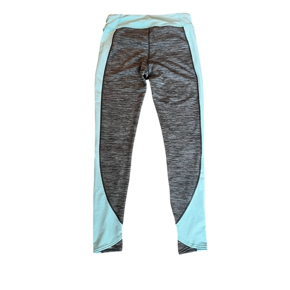 Under Armour ColdGear Compression Set Aqua Gray M 1/2 Zip + Leggings - Picture 4 of 7